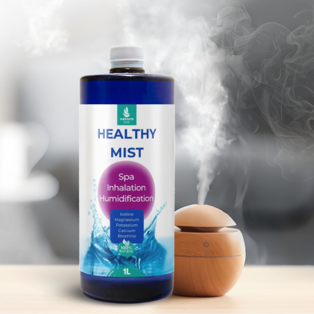 Healthy Mist | 4 Healthy Mist с малък дифузер който изпарява минерална мъгла